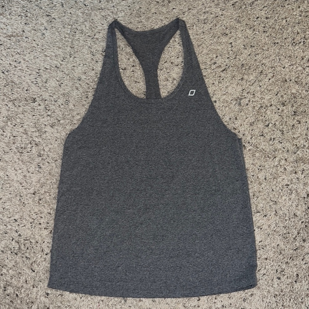 Lorna Jane Activewear Tank, Grey, flowy, small
